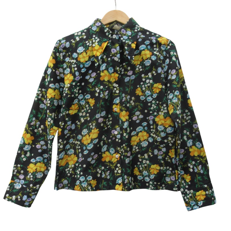 Import Vintage Floral Blouse Large Multicoloured Womenswear  Pre-loved