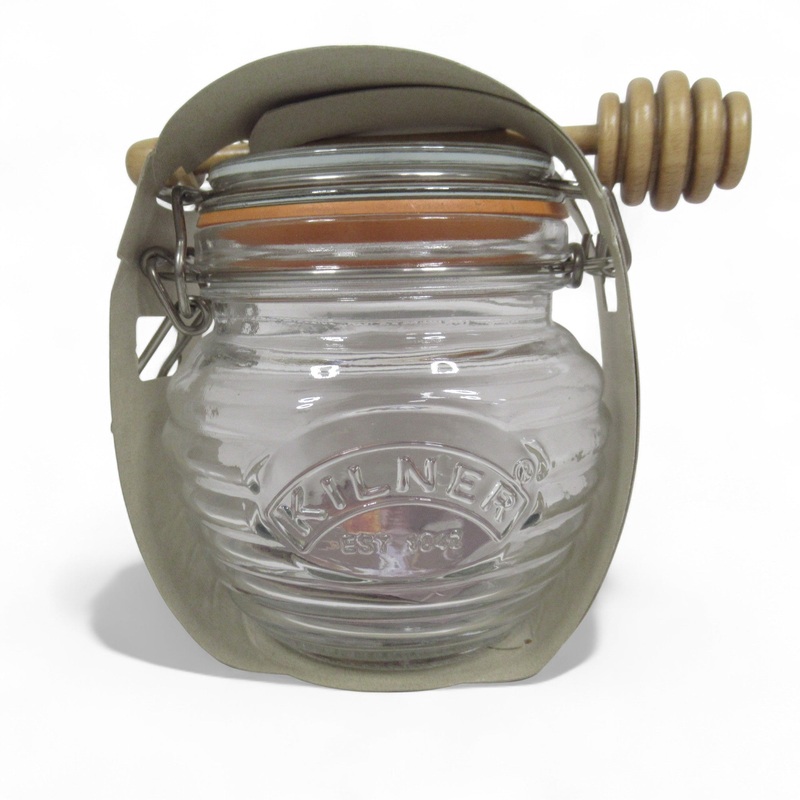 Kilner Honey Pot with Beechwood Dipper 0.4ltr Kitchenware | Pre-Loved