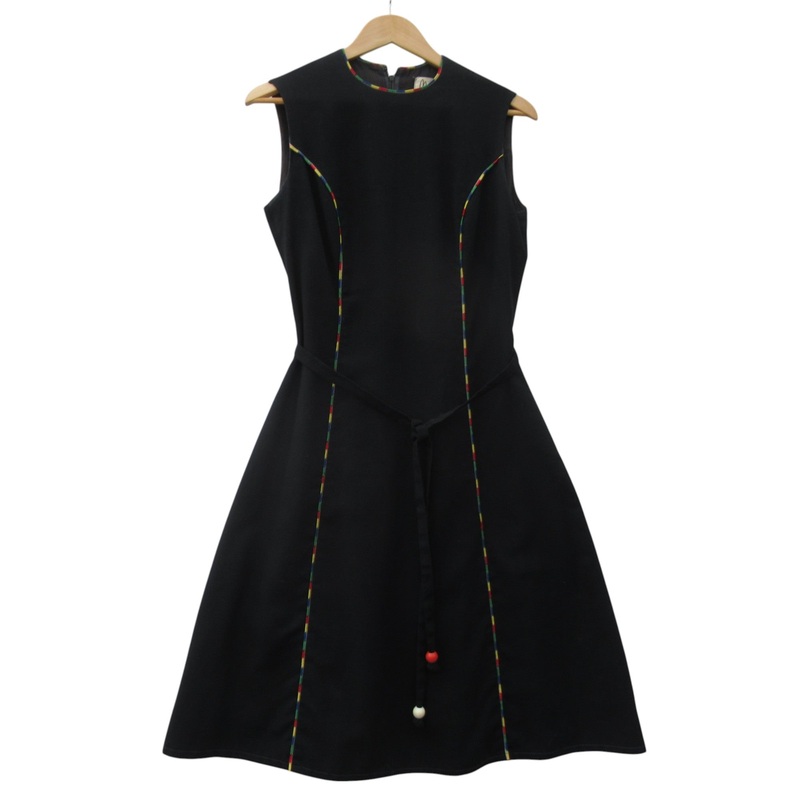 Marisa At Kitty Copeland Vintage Dress UK 10 Navy Womenswear | Pre-loved