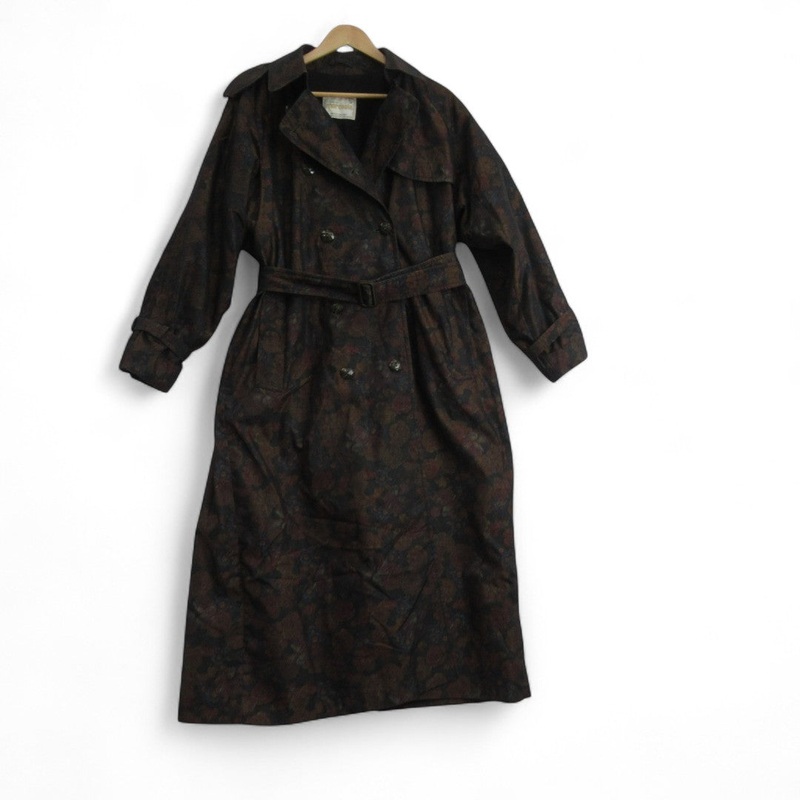 Morcosia Vintage Trench Weather Coat Floral Medium Womenswear – Preloved