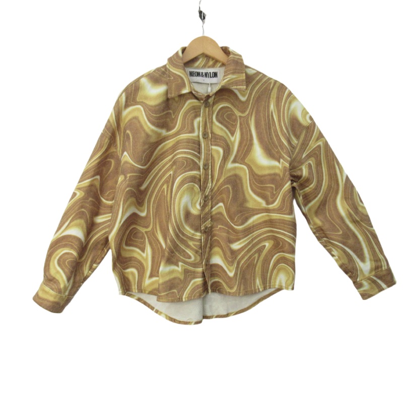 Neon & Nylon Shirt Vintage Small Multicoloured Menswear | Pre-loved