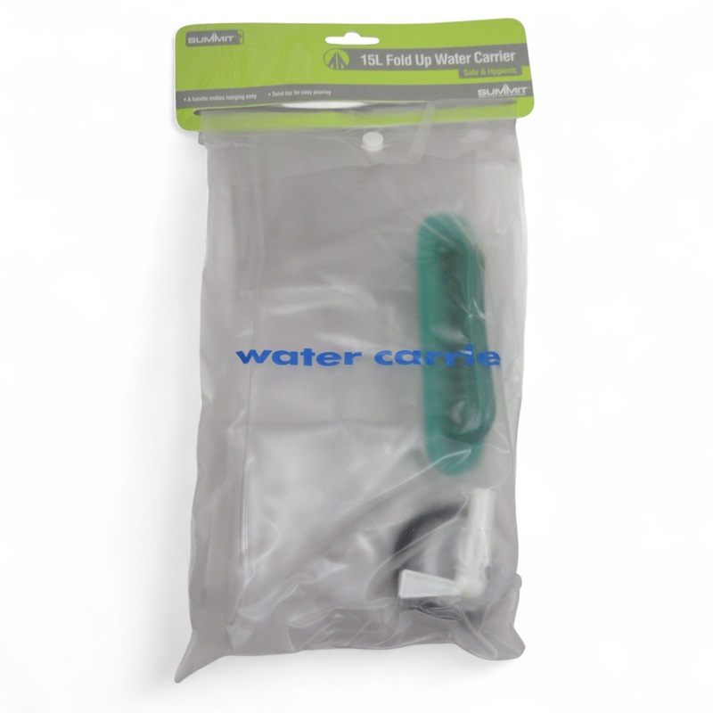 Summit 15L Fold Up Water Carrier Twist Tap Handled Outdoor | Pre-loved