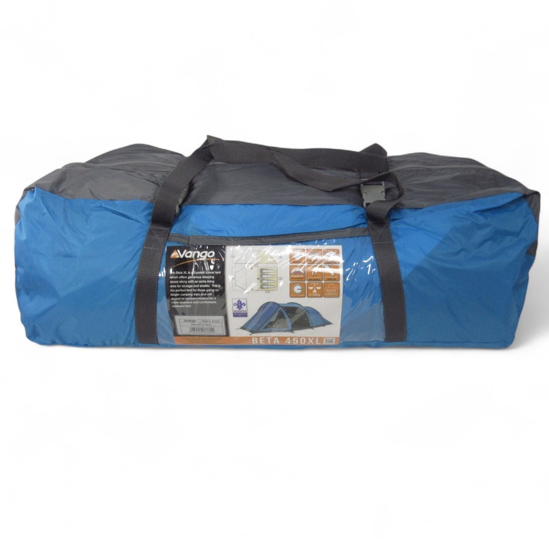 Vango Beta 450 XL Tent River Blue Camping 5 Person 8.5kg | Pre-loved