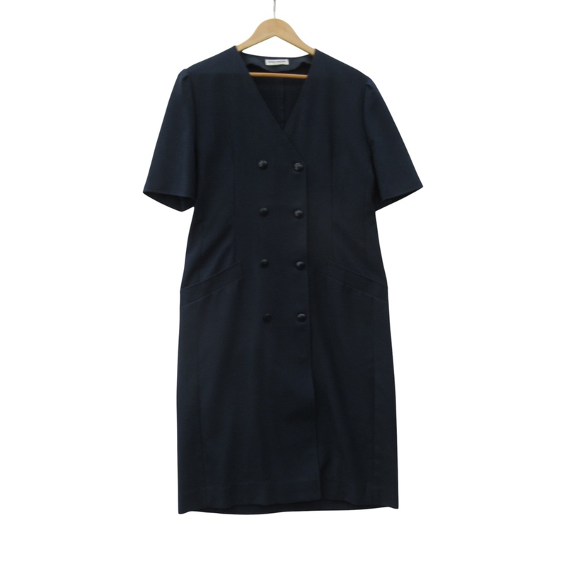Windsmoor Vintage Shift Dress Navy Blue UK 16 Womenswear | Preloved