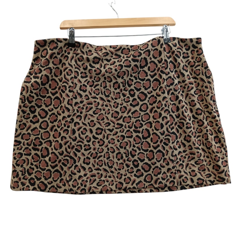 Celia Birtwell for NEXT Ladies  Tan& Black Leopard Print Mini Skirt UK 22  – Womenswear | Pre-loved