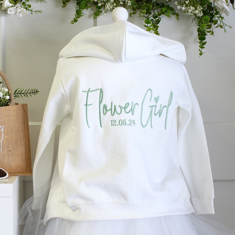 Flower Girl Zipped Hoodie – 4 colours