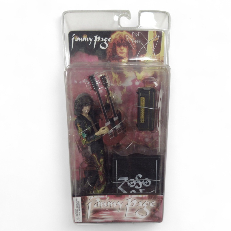 LED Zeppelin Jimmy Page NECA 2006 Action Figure Boxed | Pre-loved