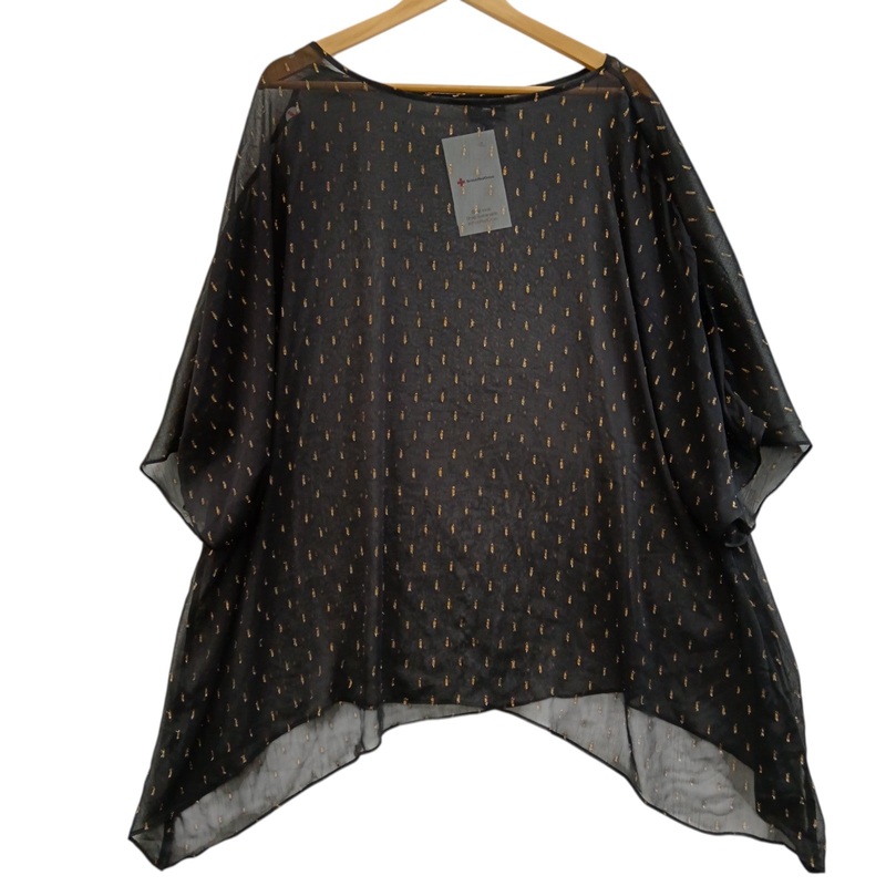 Live Unlimited Black Blouse UK 26 Womenswear | Pre-loved
