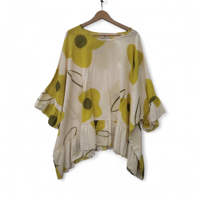 Made With Love Top Blouse UK 24 Multicoloured Womenswear | Pre-loved