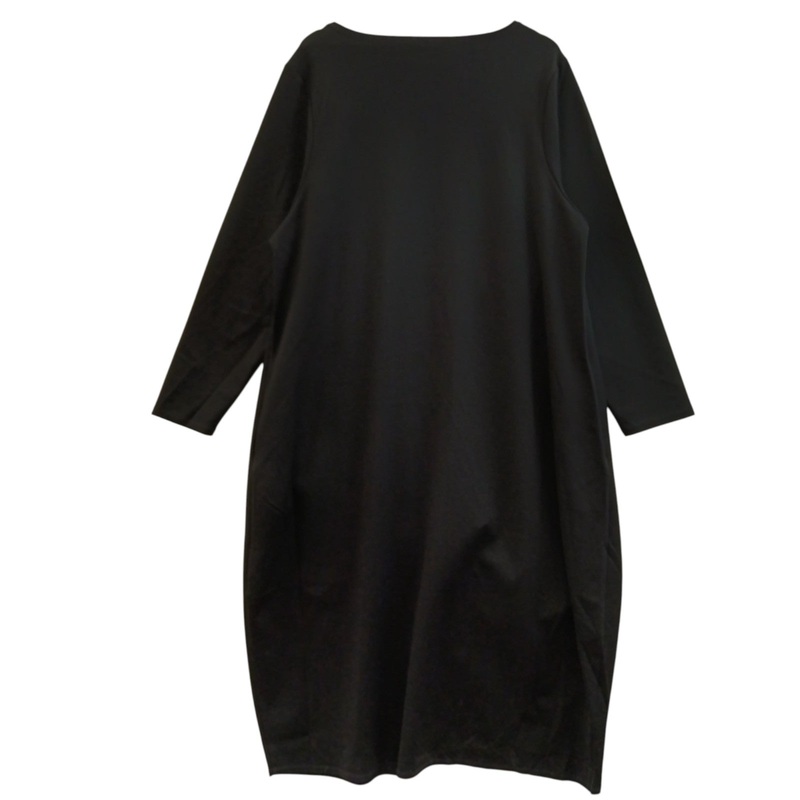 Manon Baptiste Black Asymmetric Zip Dress With Pockets UK 22 – Womenswear | Pre-loved