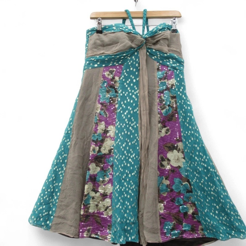 Monsoon Petite Dress UK 14 Multicoloured Womenswear | Pre-loved