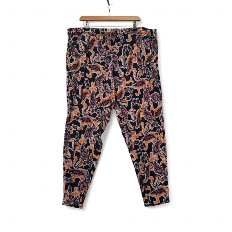 Nutmeg Paisley Trousers UK 22 Multicoloured Womenswear | Pre-loved