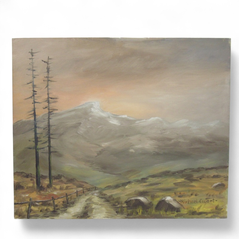 Original Michael Ewart Oil Painting Mountain Landscape | Pre-loved