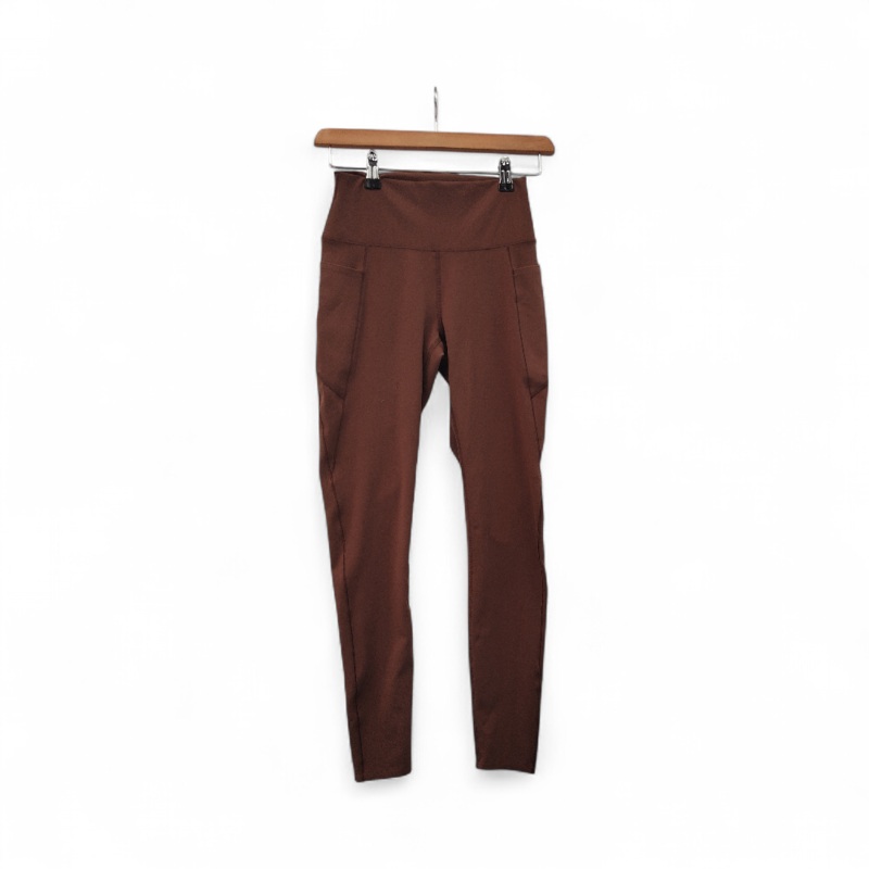 Uni Qlo Performance Gym Leggings Small Brown Womenswear | Pre-loved