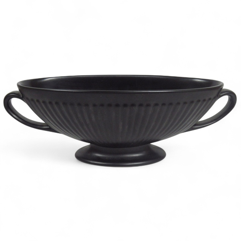 Wedgwood Black Handled Mantle Vase Decorative Pottery | Pre-loved