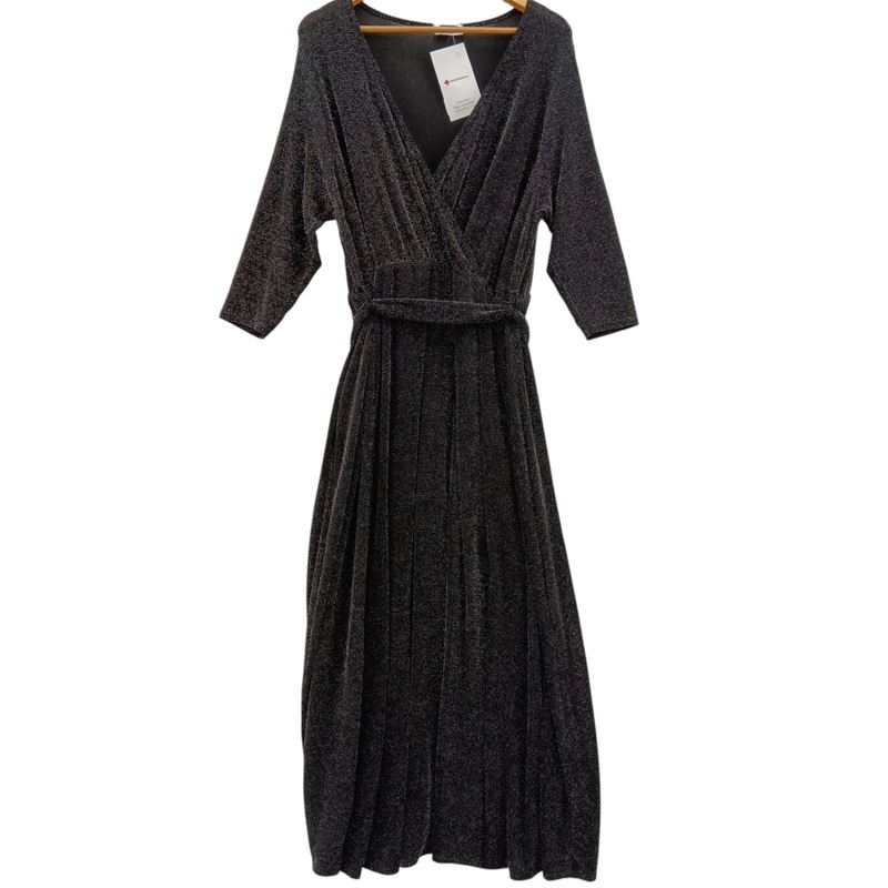 Yours London Black Glitter Dress UK 22 Womenswear | Pre-loved