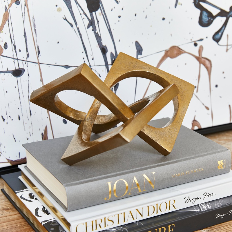 Interlocked Gold Sculpture