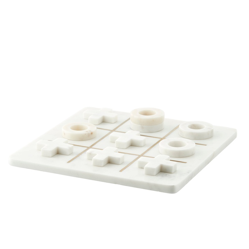 White Marble Noughts and Crosses