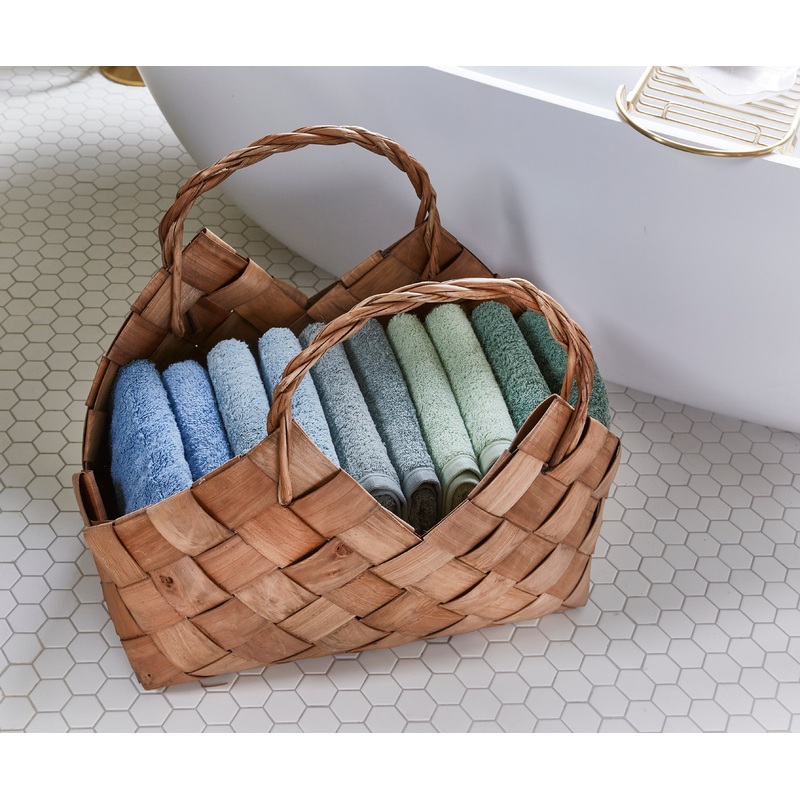 Woven Storage Basket|Medium H 55cm W 49cm D 30cm|Large H 62cm W 54cm D 33cm