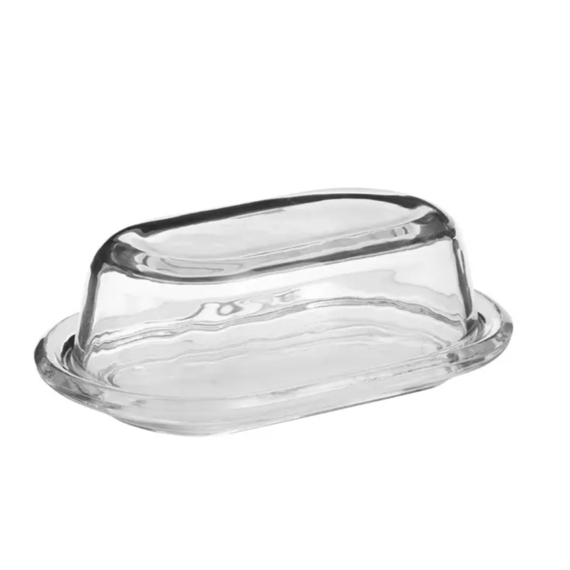 Clear Glass Butter Dish