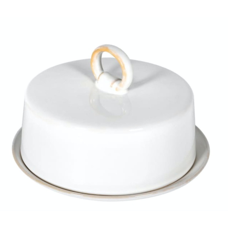 Creamy Ceramic Butter Dish