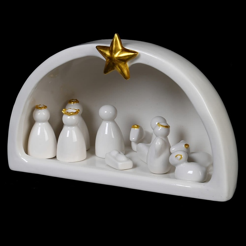 Gold Star Nativity Set