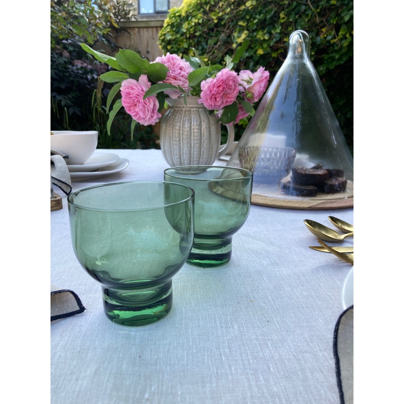 Green Tumbler Glass