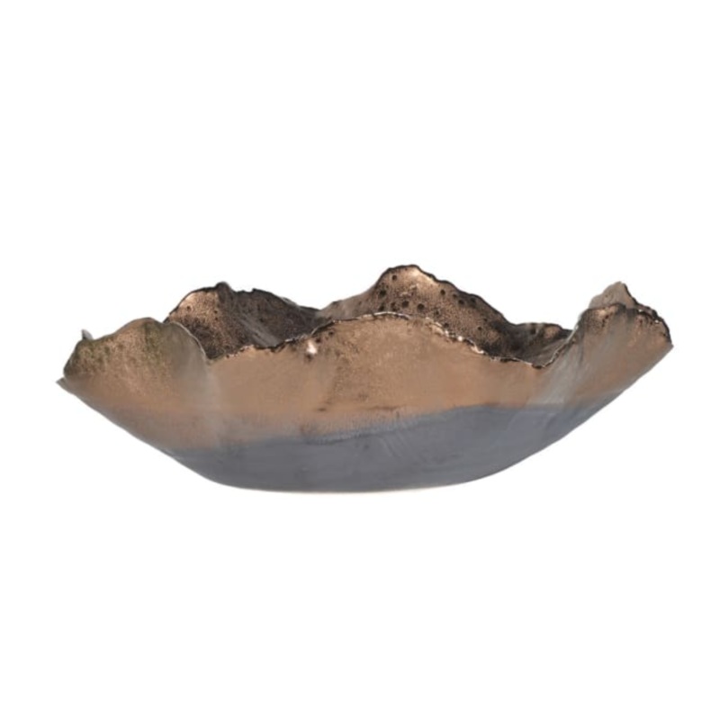 Large Copper Wave Bowl