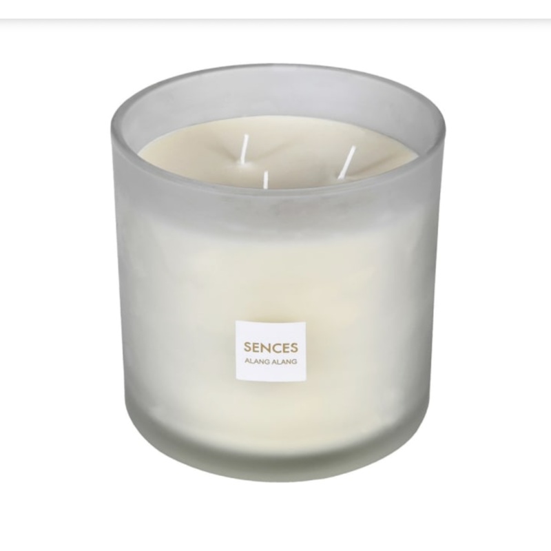 Large White 3 Wick Candle