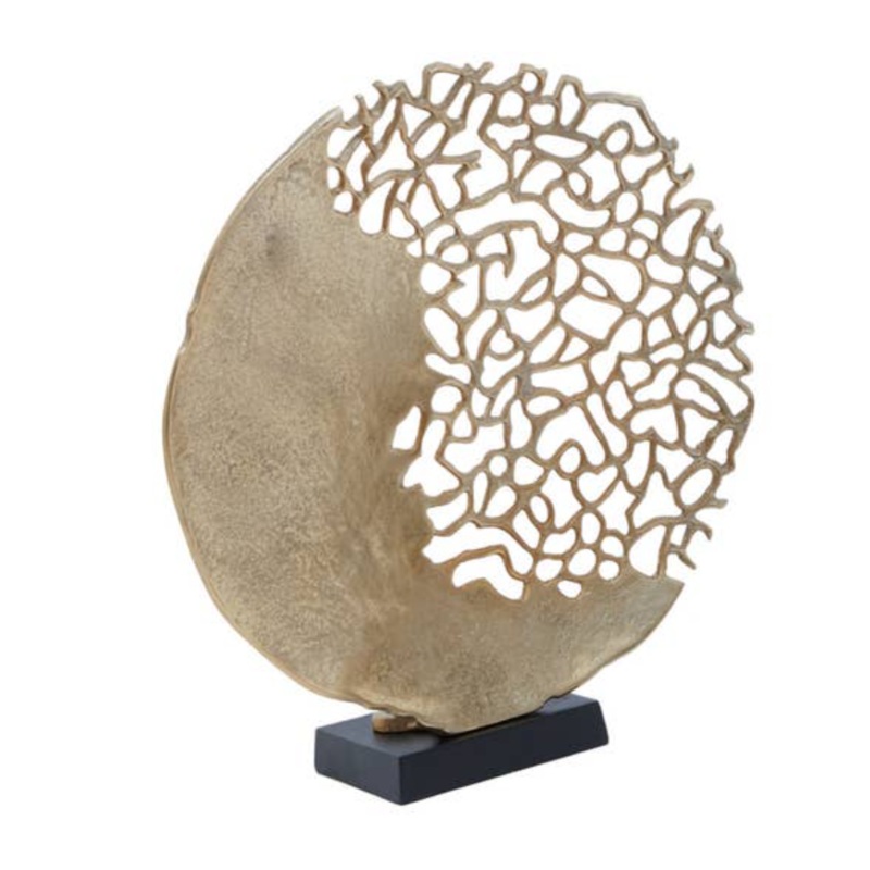 Luxe Round Golden Sculpture