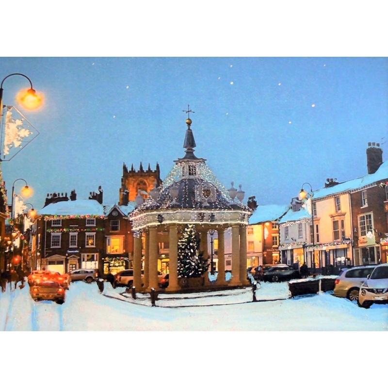 Mounted Print – Market Cross at Dusk, Beverley