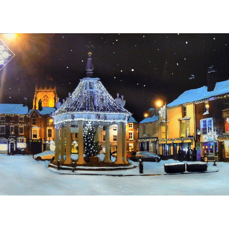 Mounted Print – Saturday Market at Night, Beverley