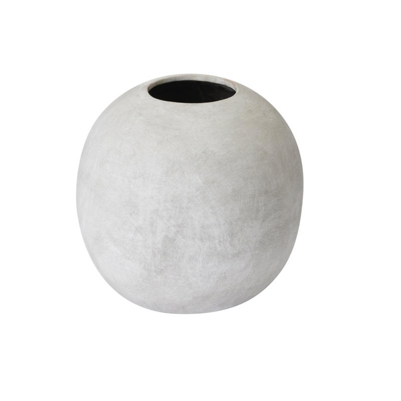 Round Stoneware Vase