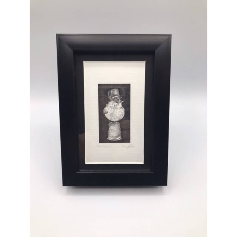 Thimble Wren – Framed Limited Edition Print by Jenny Davies