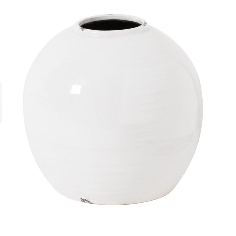 White Glazed Vase
