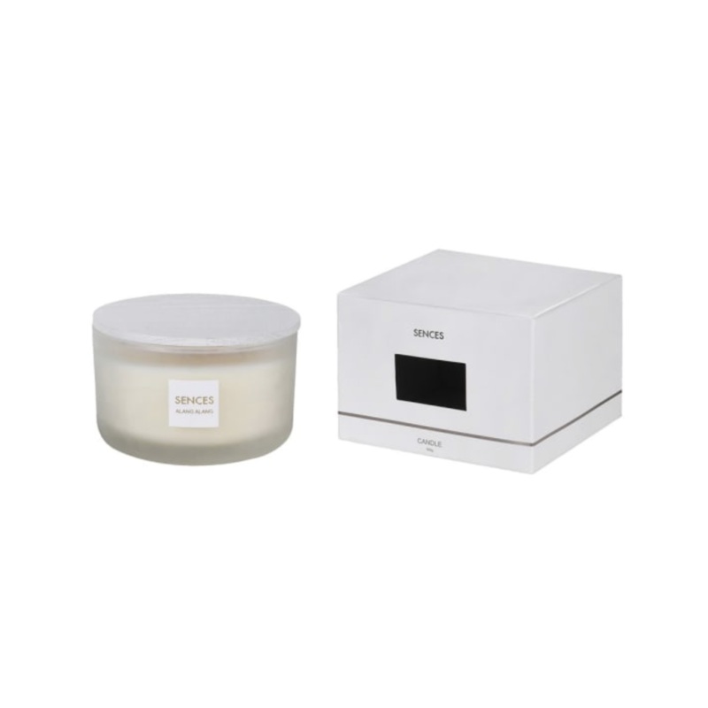 White Lidded Alang Alang Candle