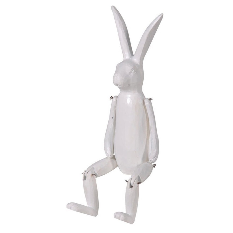 White Wooden Rabbit