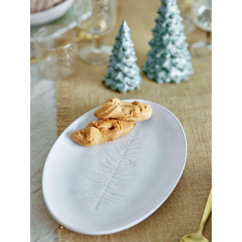 Winter Oval Serving Plate