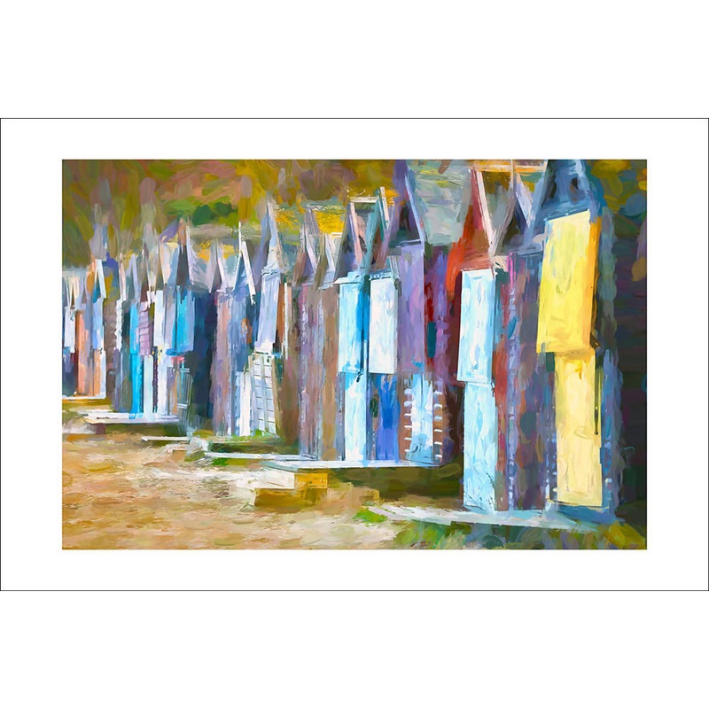 Beach Huts|16×12 mounted|10×8 mounted|16×12 framed|A4 framed