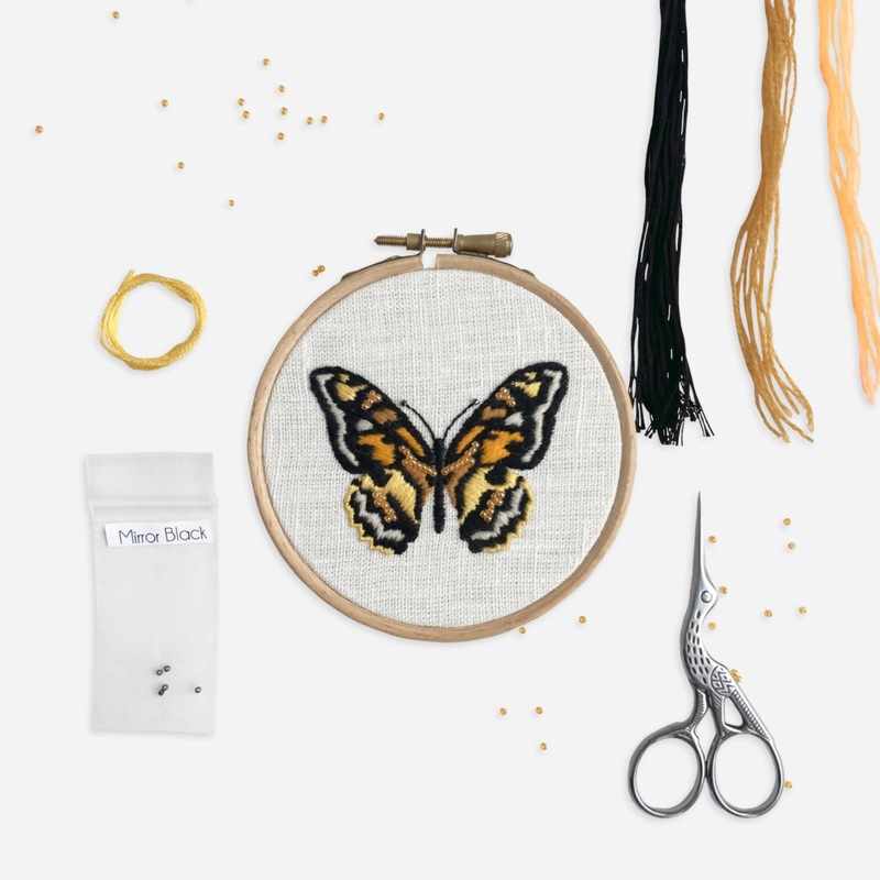 Butterfly Modern Embroidery Kit