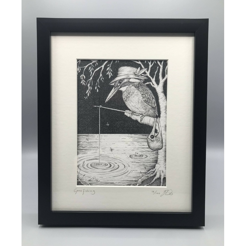 Gone Fishing – Limited Edition Print by Jenny Davies