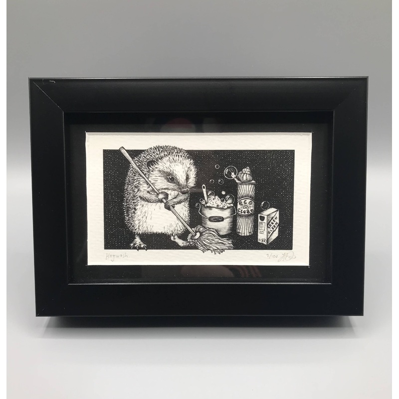 Hogwash – Framed Limited Edition Print by Jenny Davies