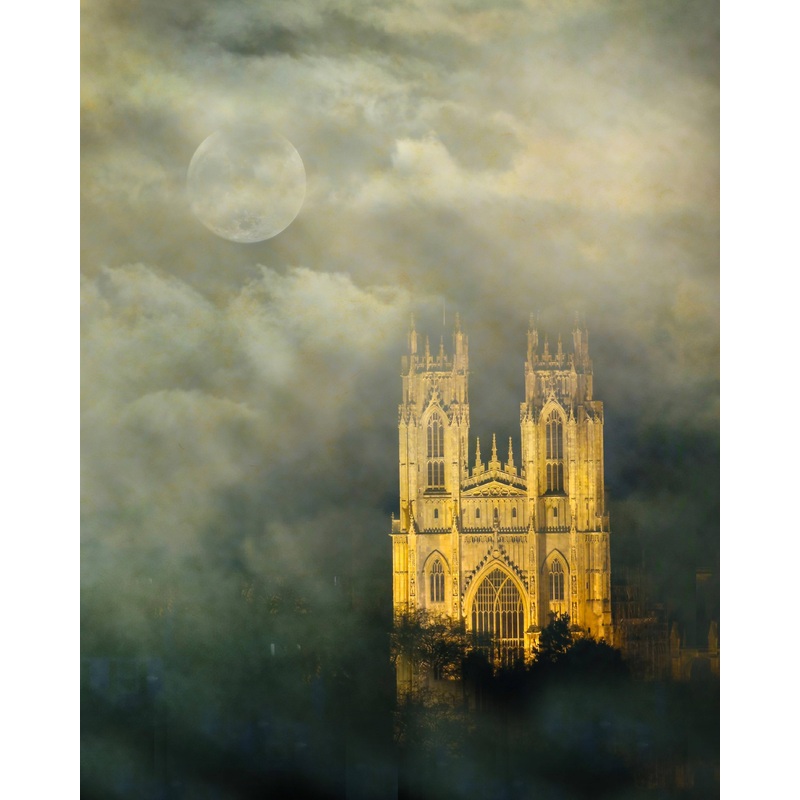 Mist over the Beverley Minster, colour