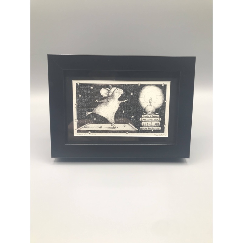 Mouse Meditation – Framed Limited Edition Print by Jenny Davies