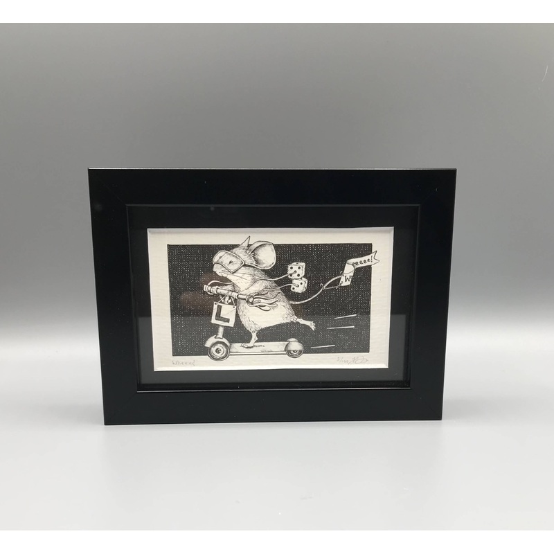 Wheeee! – Framed Limited Edition Print by Jenny Davies