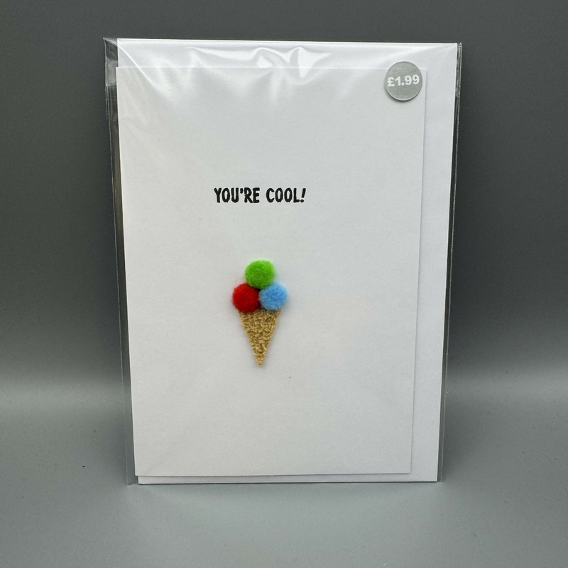 Youre Cool – Pom Pom greeting card