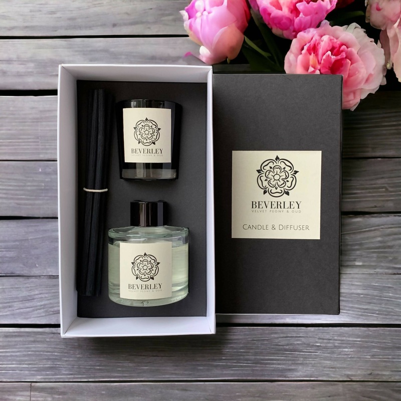 Beverley – Candle and Diffuser Gift Set – 75g, 100ml