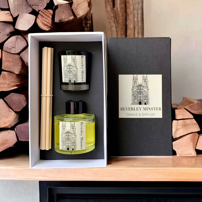 Beverley Minster – Candle and Diffuser Gift Set – 75g, 100ml