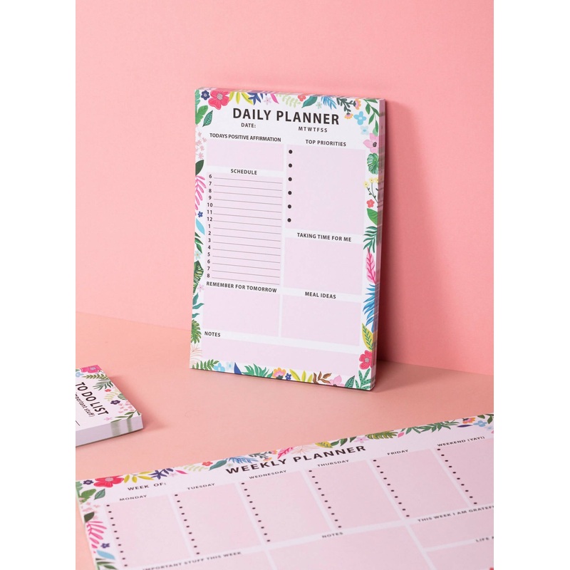 Daily Planner Tear Off Desk Pad – A5