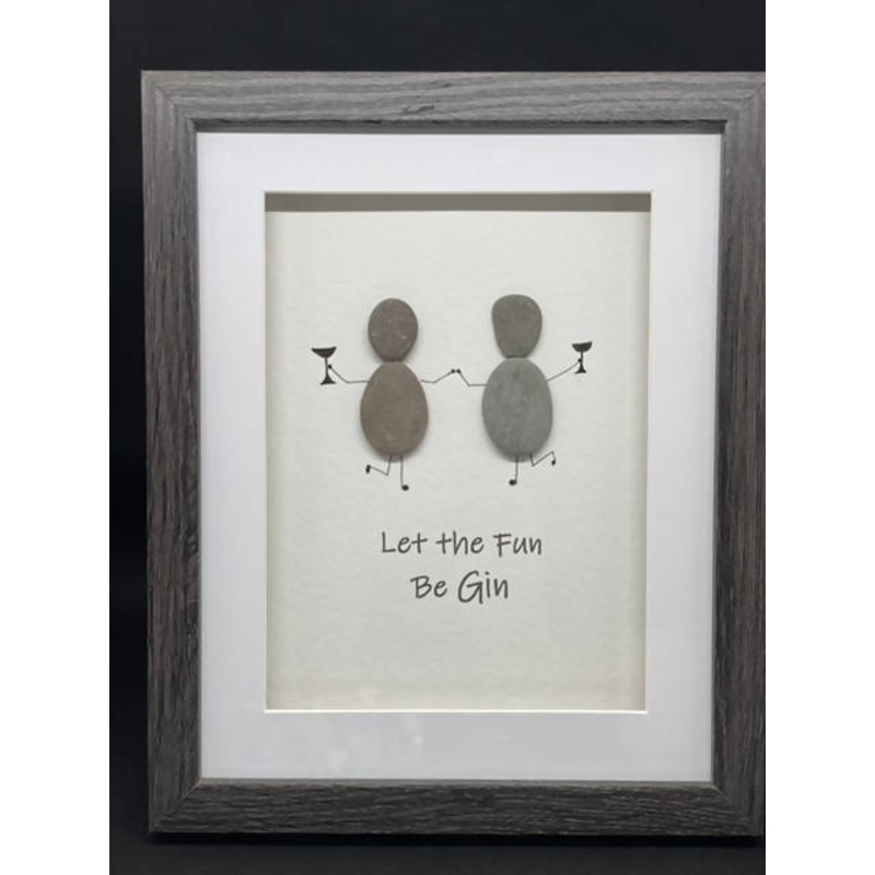 Let the Fun Be-Gin – Medium|Let the Fun be Gin – Medium with dark frame|Let the Fun be Gin – Medium with light frame